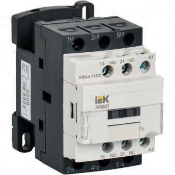 Контактор IEK КМИ-А-11812 LC1D 18А кат. 24В AC 1НО+1НЗ AC-3 IEK AR-ACC-11-018-024-11 Контактор IEK КМИ-А-11812 LC1D 18А кат. 24В AC 1НО+1НЗ AC-3 IEK AR-ACC-11-018-024-11