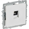 Розетка компьютерная IEK СП BRITE РК10-БрАБ RJ45 кат.5E белая BR-K10-1-K91